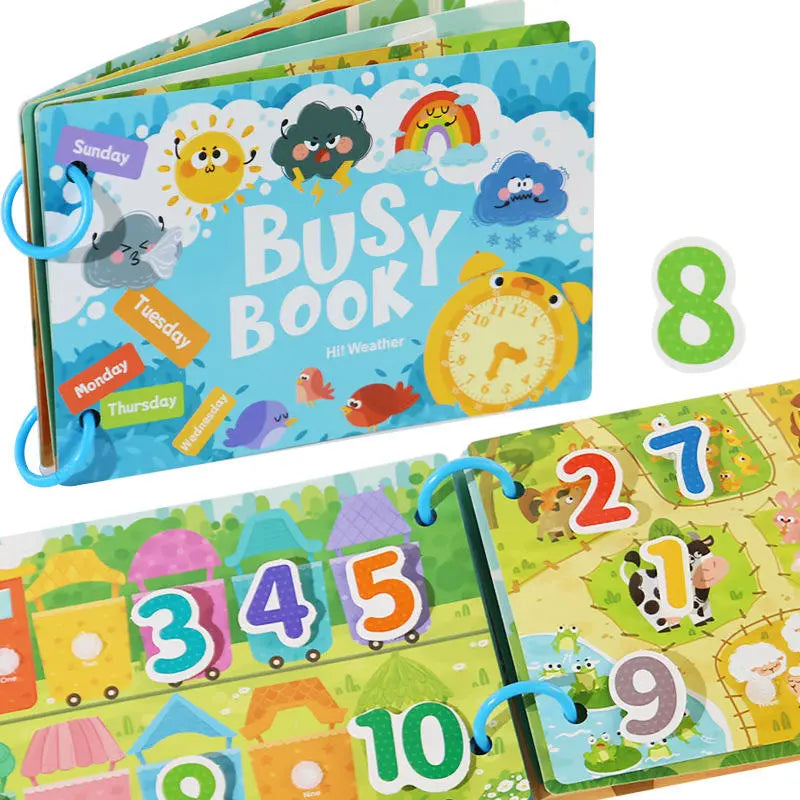 Weather & Time Busy Book – Early Learning Activity Book