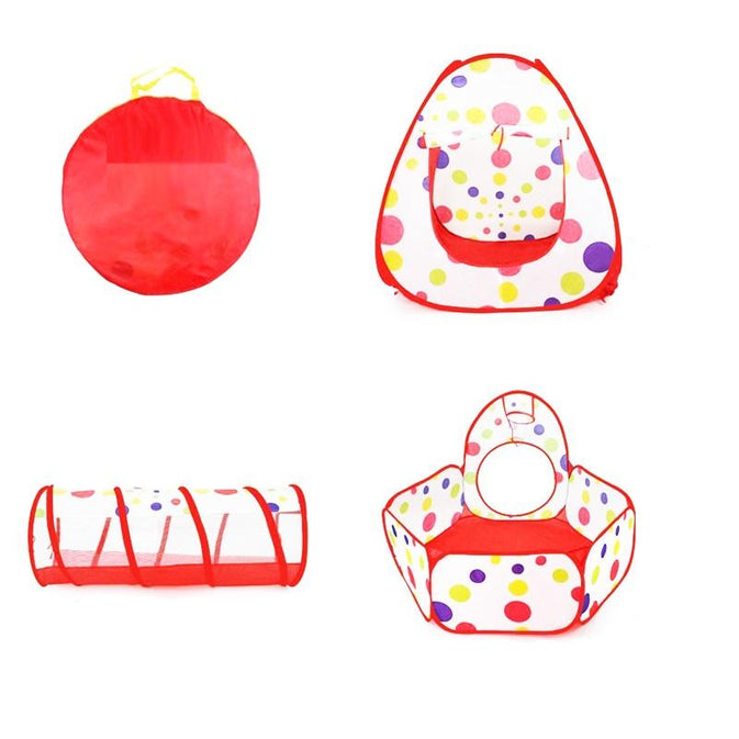 3-in-1 Kids Play Tent with Tunnel & Ball Pit – Pop-Up Indoor/Outdoor Adventure Set