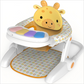 Multifunctional Baby Activity Chair with Animal Backrest & Piano Tray – Foldable Booster Seat