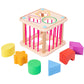 Educational Activity Cubes Wooden Blocks Box