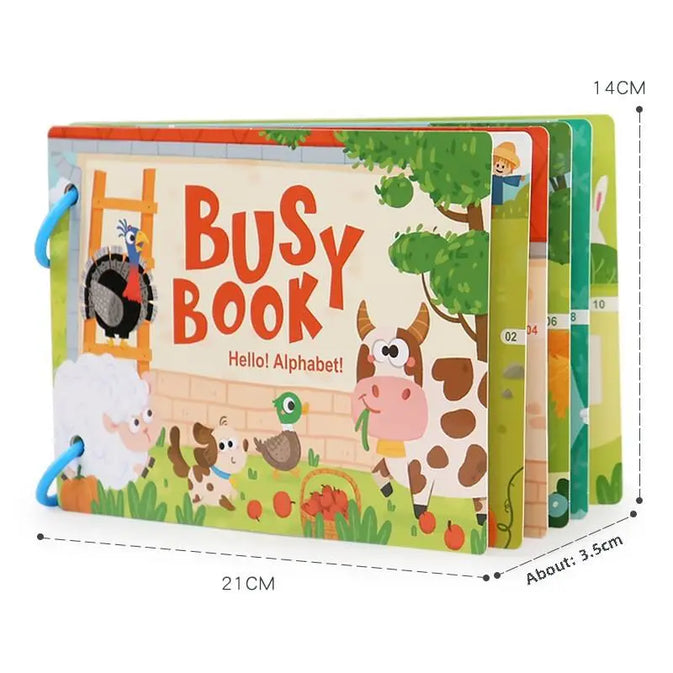 Animals Busy Book – Early Learning Activity Book