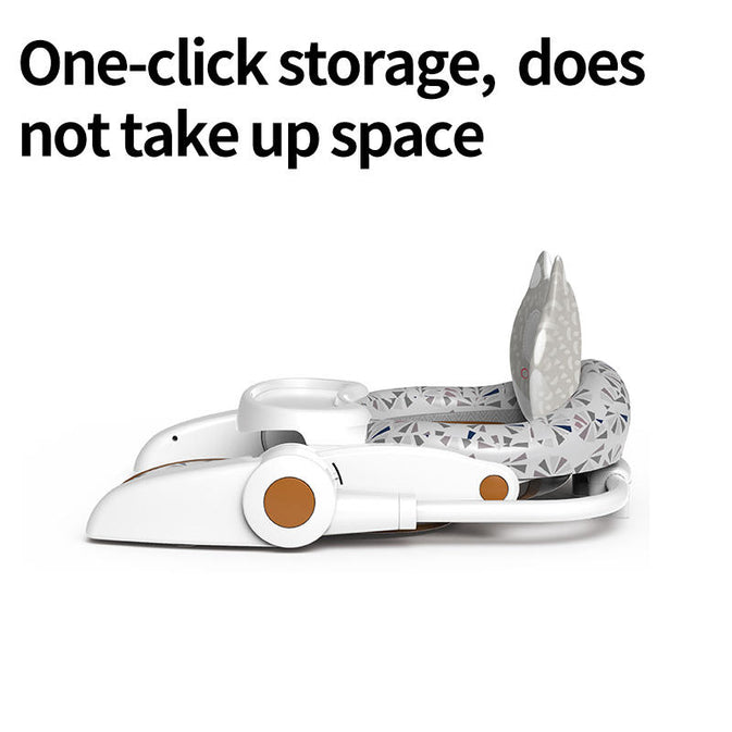 Multifunctional Baby Activity Chair with Lama       Animal Backrest & Piano Tray – Foldable Booster Seat