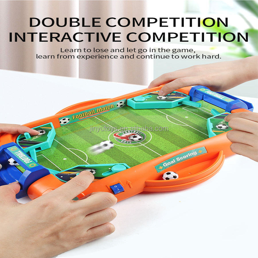 2-in-1 Tabletop Football Game Set for Kids – Mini Soccer Board Game with Accessories
