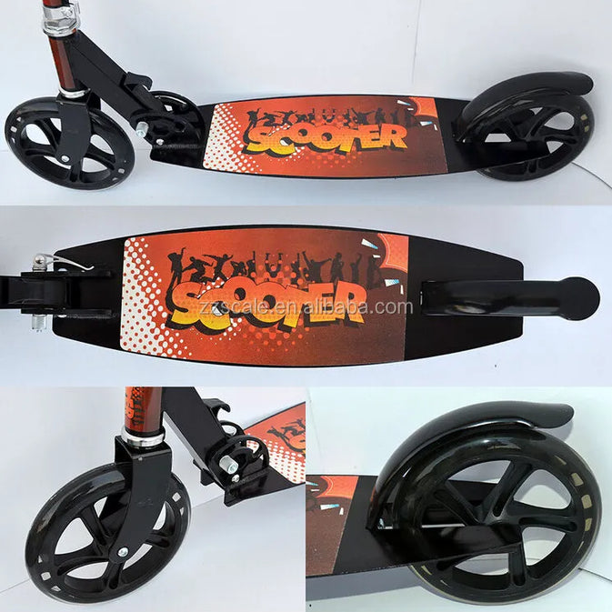 Kids Foldable Kick Scooter with Large Wheels