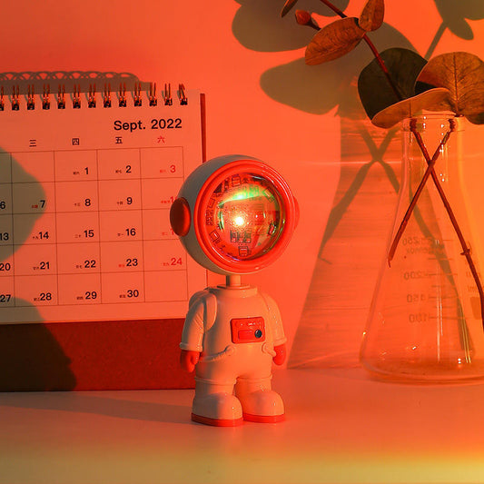 Astronaut Sunset Lamp – USB Rechargeable Mood Light with Built-in Battery