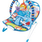Vibrating Baby Bouncer Chair with Toy Bar – Jungle Theme, Soft Seat & Safety Harness