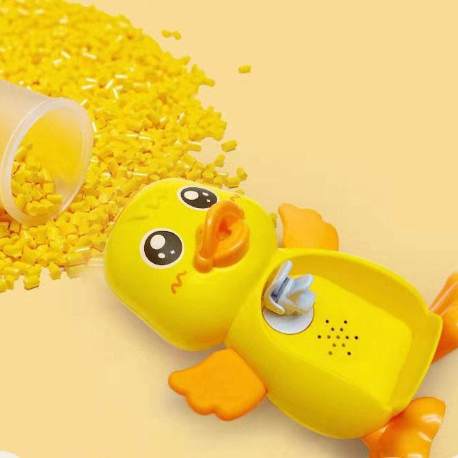 Cute Duck Water Dispenser Toy for Kids – Mini Drinking Fountain with Cup (Ages 3+)
