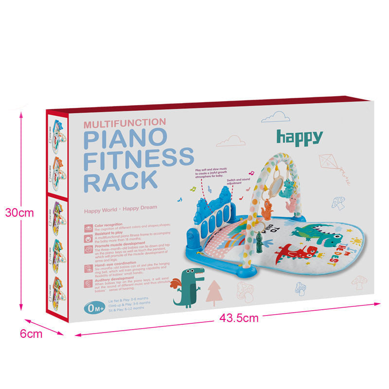 Baby Play  with Music, Hanging Toys, and Colorful Dinosaur Design for Infant Development