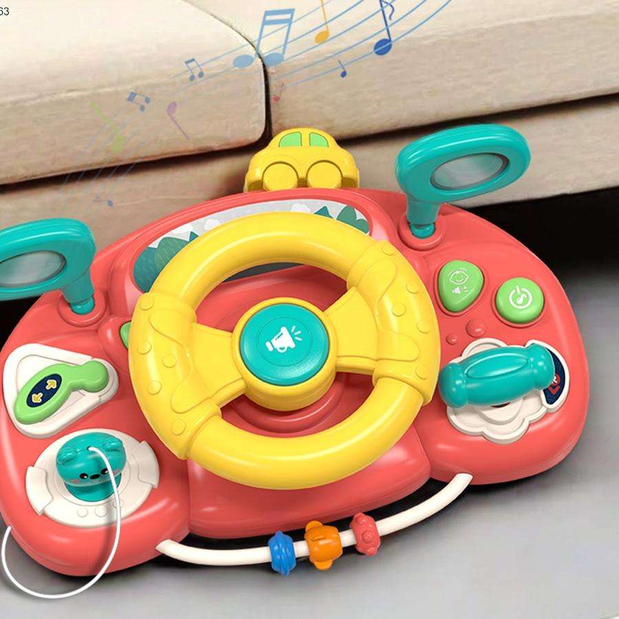 Kids Musical Steering Wheel Toy – Interactive Driving Simulation Toy