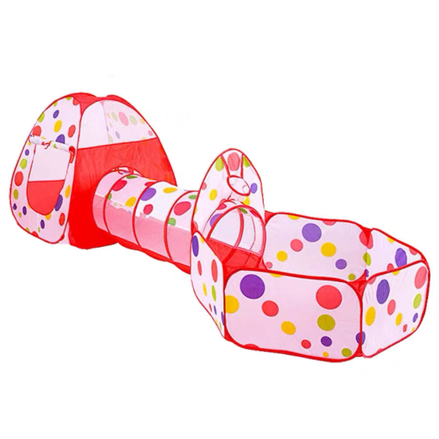 3-in-1 Kids Play Tent with Tunnel & Ball Pit – Pop-Up Indoor/Outdoor Adventure Set