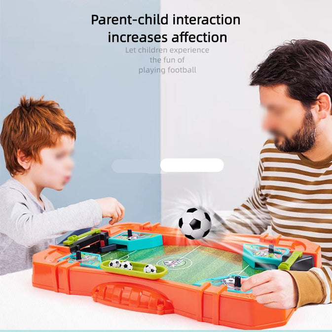 2-in-1 Tabletop Football Game Set for Kids – Mini Soccer Board Game with Accessories