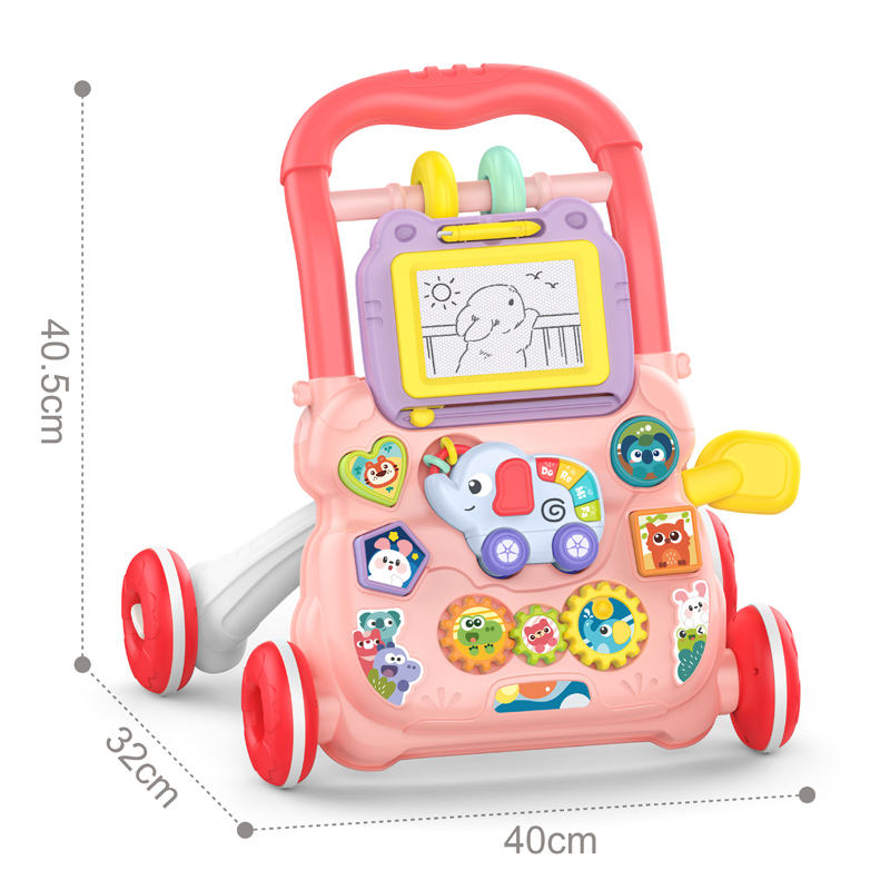 Music Baby Walker – 2-in-1 Activity & Learning Toy | With Lights, Sounds & Drawing Board