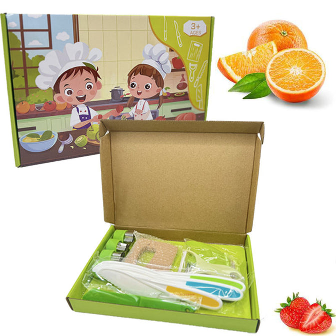 Perfect Kids Kitchen Set – Safe Cooking Tools for Children (10-Piece Set, 3+ Years)