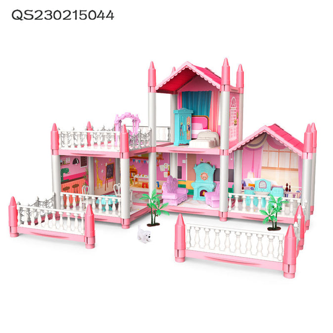 Deluxe Dollhouse Playset Multi-Level with Furniture (Ground + 1 Floor)