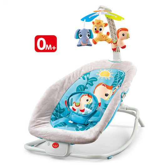 2-in-1 Baby Rocker & Feeding Chair with Toy Bar – Comfortable, Musical & Convertible Design