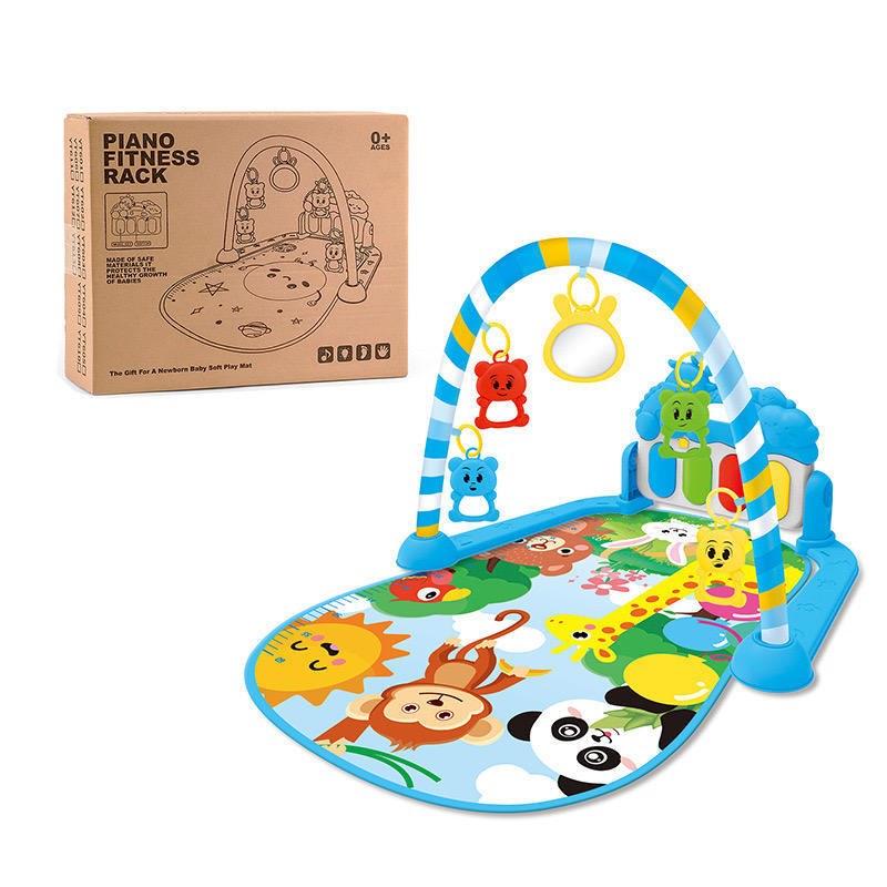Baby Piano  Play Mat with Hanging Toys and Musical Features