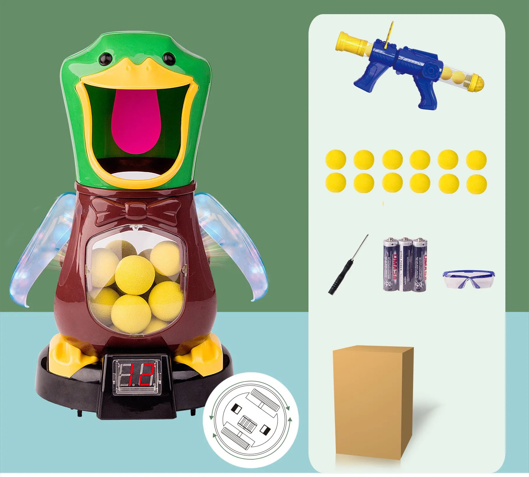 Duck Target Shooting Game – Launcher with Score Counter | One Gun |