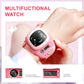 Pink and Blue Cute Robot Face Digital Kids Watch – Fun Cartoon Wristwatch