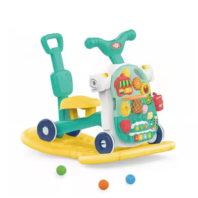 5-in-1 Baby Walker, Rocker & Activity Table – Multi-Stage Ride-On Toy