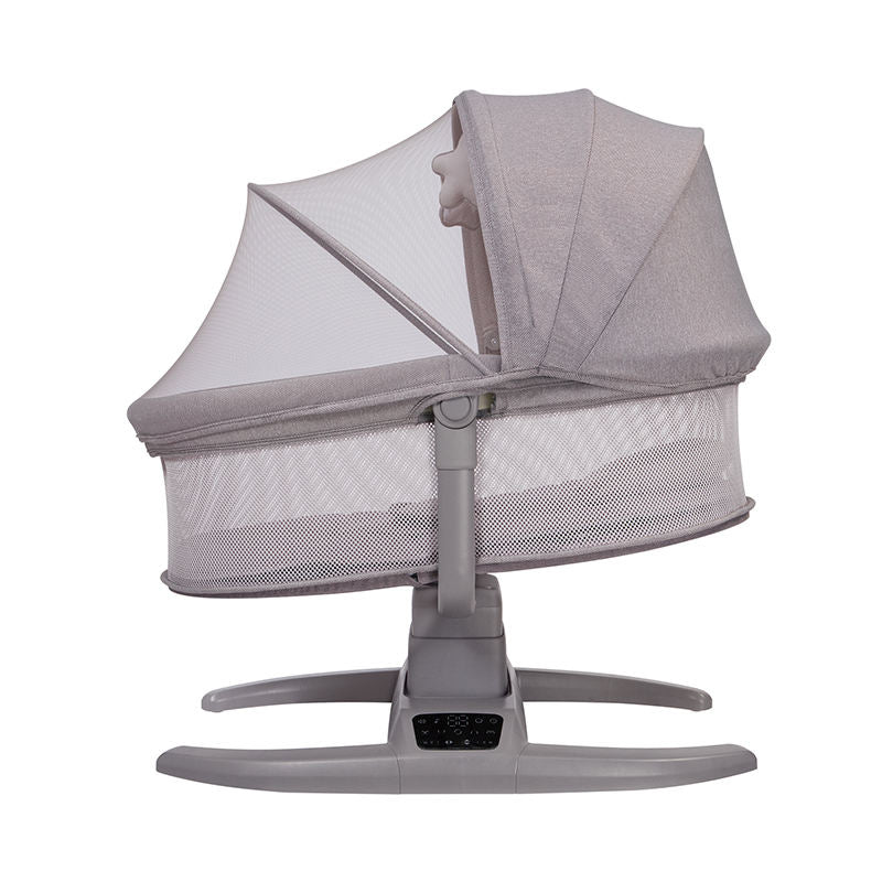 Multi-Motion Baby Cradle – 4-in-1 Electric Rocker with Mosquito Net