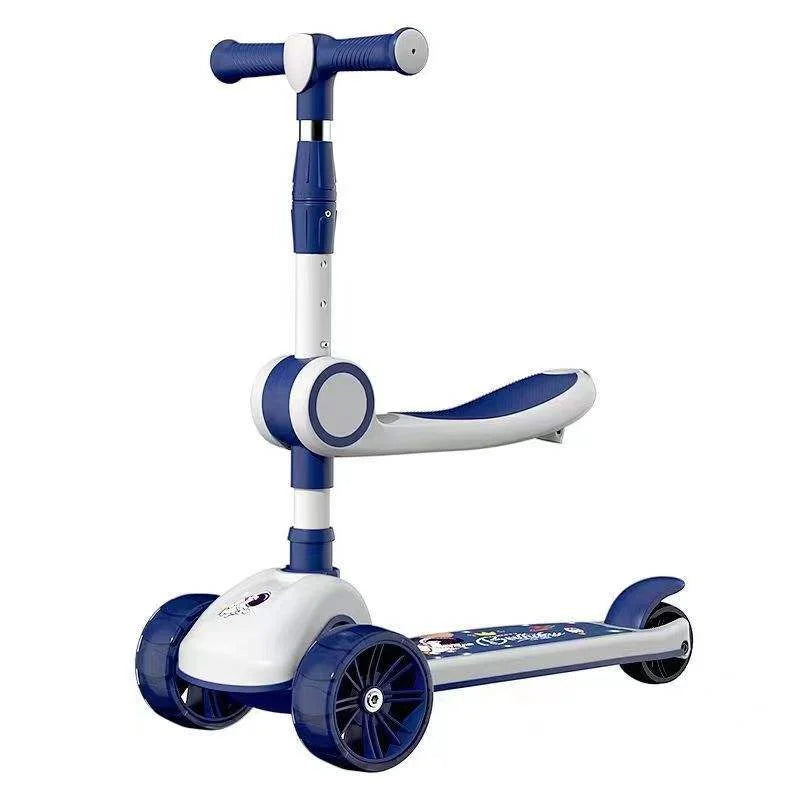 3-Wheel Kids Scooter with Adjustable Seat & Handlebar