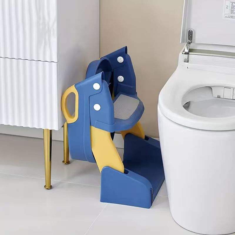 2-in-1 Potty Training Seat with Ladder – Adjustable Toddler Toilet Trainer