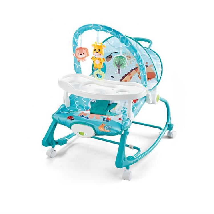 Baby Bouncer with Toy Bar and Adjustable Seat – Animal Theme