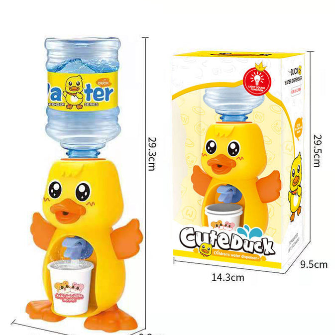 Cute Duck Water Dispenser Toy for Kids – Mini Drinking Fountain with Cup (Ages 3+)