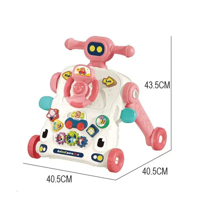 3-in-1 Multifunctional Baby Walker & Activity Center – Musical Steering Toy
