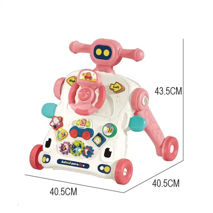 3-in-1 Multifunctional Baby Walker & Activity Center – Musical Steering Toy