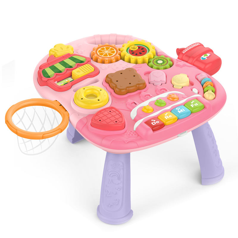 4-in-1 Baby Walker, Rocker & Activity Table – Multi-Stage Ride-On Toy ( Pink )