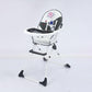 Baby Feeding High Chair – Foldable with Tray & Footrest | Space Astronaut Design