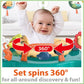 Baby Activity Jumper with 360° Rotating Seat, Music & Toys