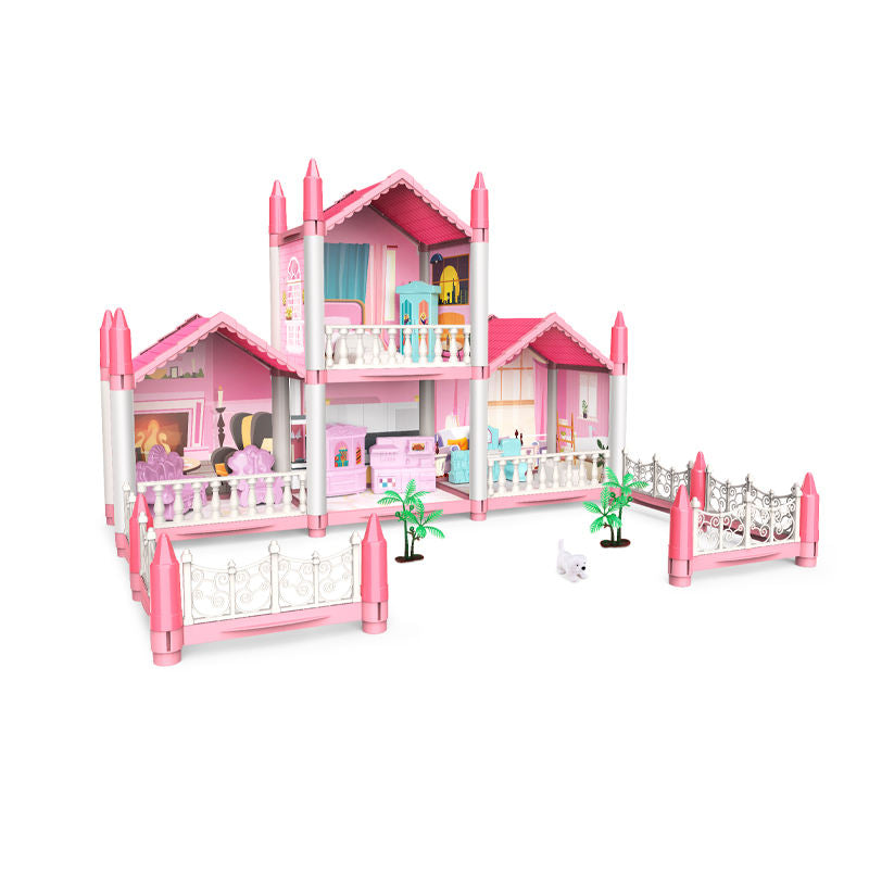 Deluxe Dollhouse Playset Multi-Level with Furniture (Ground + 1 Floor)