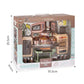 Kids Kitchen Playset with Fridge, Oven, Microwave & Food Trolley