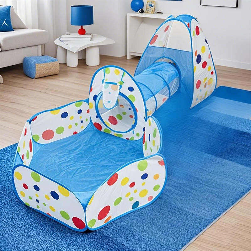3-in-1 Kids Play Tent with Tunnel & Ball Pit – Pop-Up Indoor/Outdoor Adventure Set