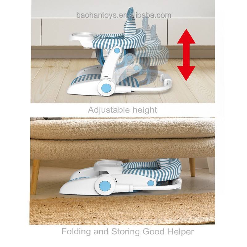 Multifunctional Baby Activity Chair with Lama       Animal Backrest & Piano Tray – Foldable Booster Seat