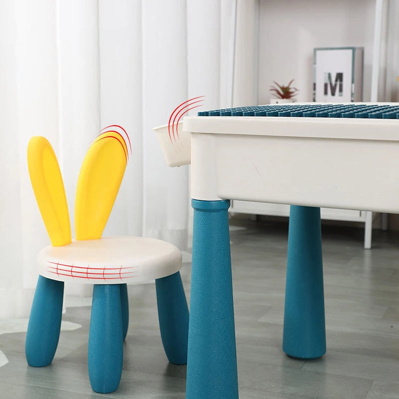 MultiFunction Building Block Table with Chair - 85Pcs