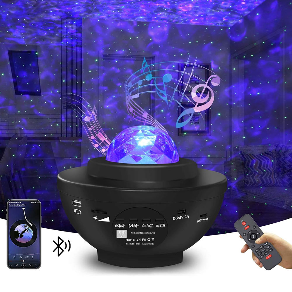 LED Night Light Ocean Wave Projector – 7 in 1 Star Mood Light