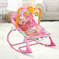 Infant to Toddler Rocker pink Animal Pattern Electric Musical Bouncer Baby Swing