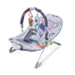 Baby Bouncer with Calming Vibrations and Toy Bar - Grey