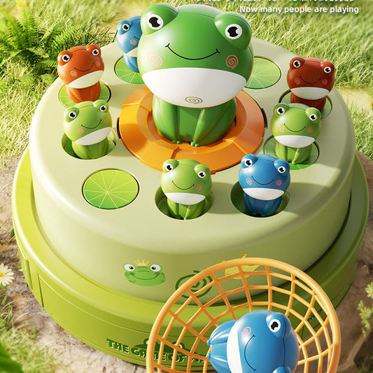 Frog Bouncing  Toy with Music & Net – Interactive Catch Game for Kids