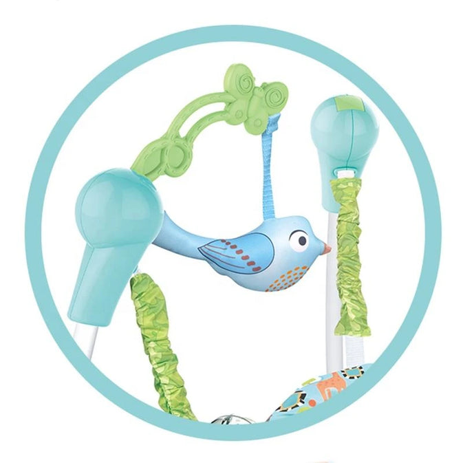 Baby Jumper – Adjustable Activity Bouncer with 360° Rotating Seat & Interactive Toys for Fun & Development