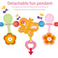Baby Bouncer Chair with Vibrations & Hanging Toys – Soft Padded Infant Seat with Safety