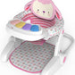 Multifunctional Baby Activity Chair with Lama       Animal Backrest & Piano Tray – Foldable Booster Seat