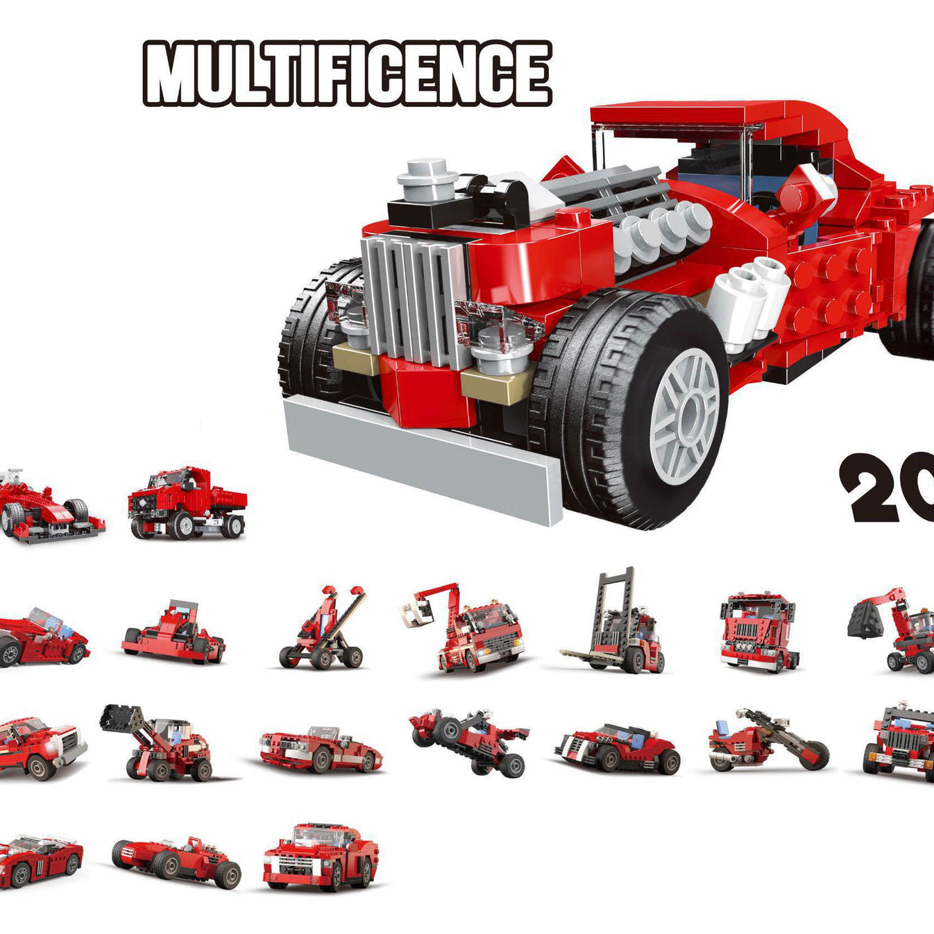 Car Building Block Set – 278 PCS Classic Model Kit for Kids & Collectors