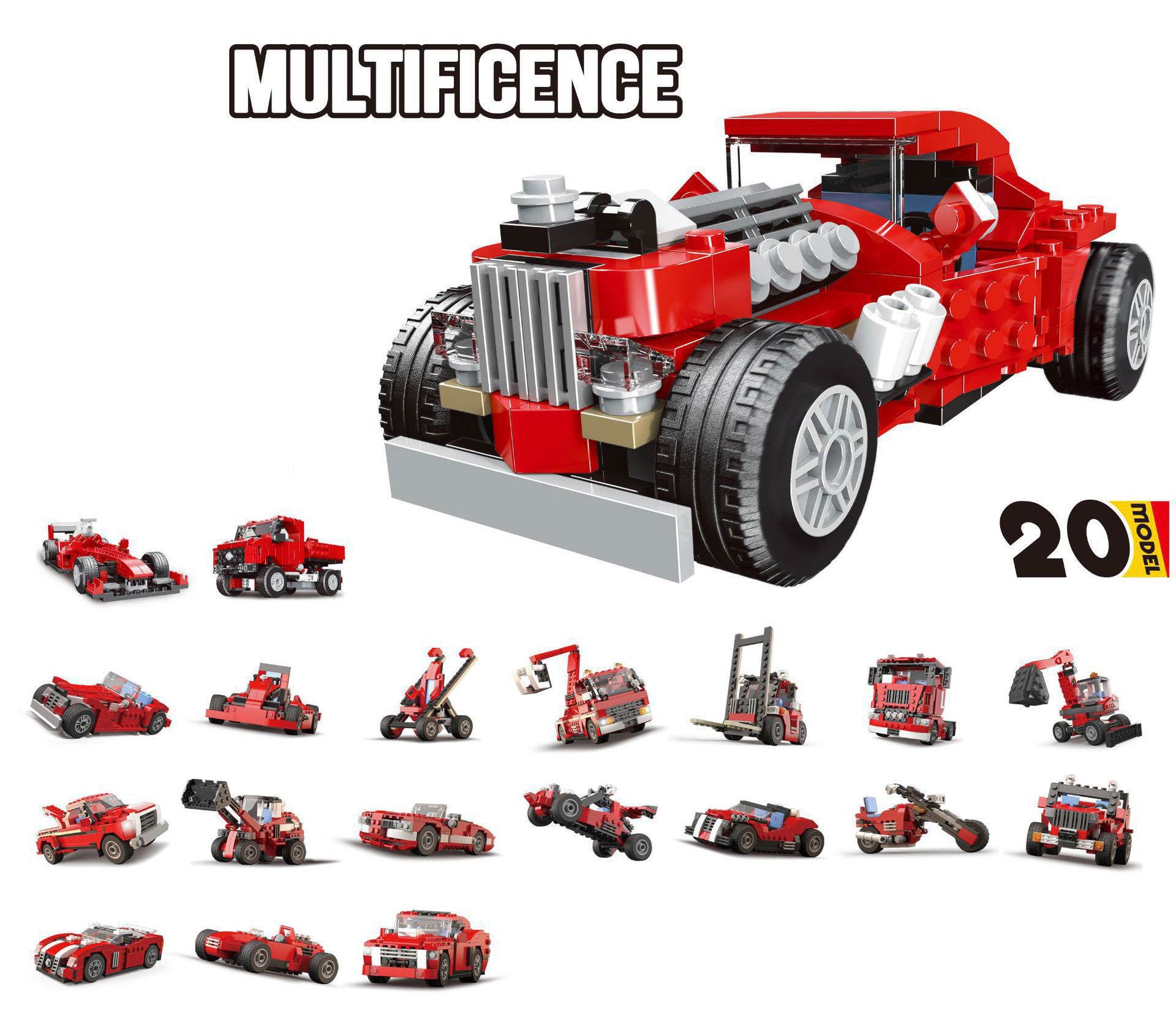 Car Building Block Set – 278 PCS Classic Model Kit for Kids & Collectors