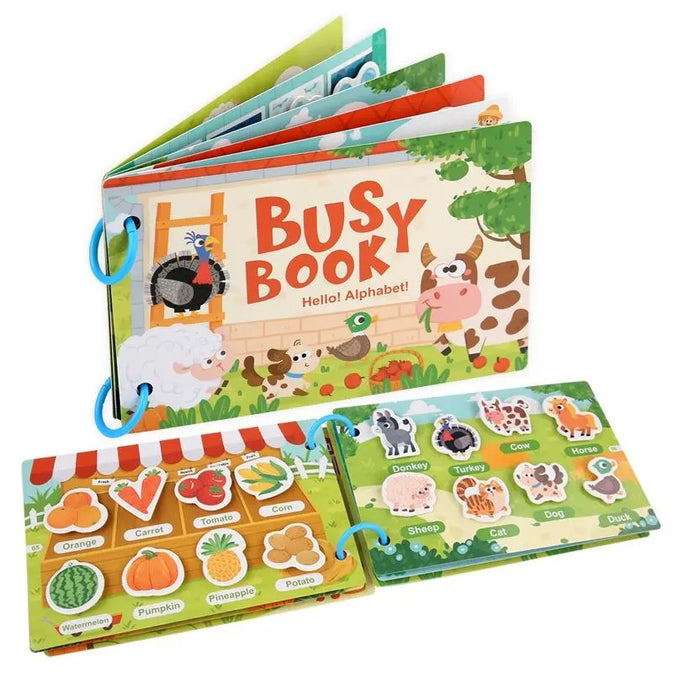 Animals Busy Book – Early Learning Activity Book