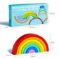 Wooden Rainbow Stacking Blocks – Montessori Toy for Kids (7-Piece Set)