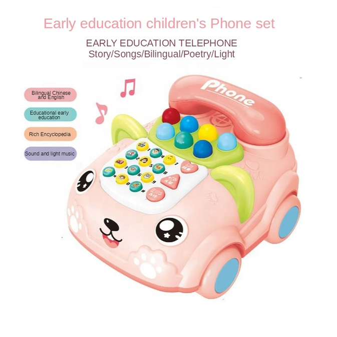 Musical Puppy Toy Phone for Toddlers – Educational Light & Sound Toy for Kids